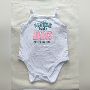 Little Lady Big Attitude Bodysuit Size 3-6 Months
